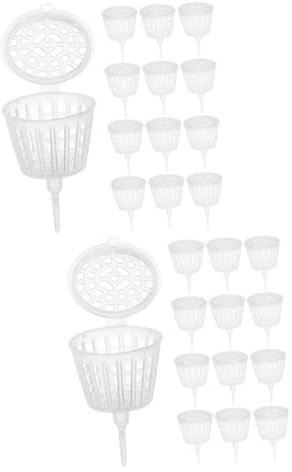 SUPVOX 2 Juegos Caja De Fertilizantes Alambre Verde Mezcla Para Macetas Herramienta De Fertilización Para Bonsáis Canasta Para Orquídeas Pestañas Para Raíces De 30 Uds * 2