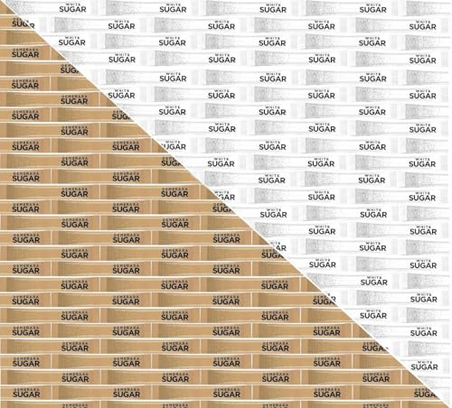 30x Mixed Sugar Sticks – White & Brown Sachets | Regular Coffee & Tea Portions for Hotels & Cafés – NOT Fairtrade