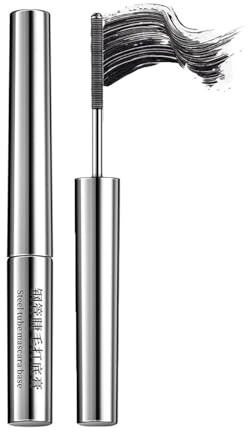 Iron Eye Mascara mit Metallbürste, Schwarze Mascara für ältere Frauen, Wasserdicht und Langanhaltend, Natürliche, Verlängernde und Pflegender Wimpern Primer (1pc)
