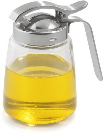 Weis 15054 Honigspender Glas, Edelstahl