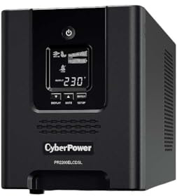 CyberPower PR2200ELCDSL sistema de alimentación ininterrumpida (UPS) 2200 VA 9 salidas AC Línea interactiva - Fuente de alimentación continua (UPS) (2200 VA, 1980 W, 160 V, 283 V, 50/60 Hz, C13 acoplador, C19 acoplador)