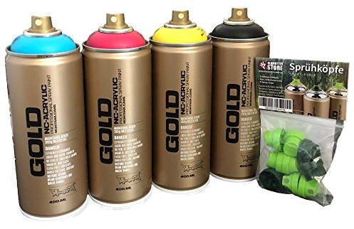 Montana Gold Spray Paint Set CMYK 4x400ml
