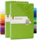 2er Set Spannbettlaken - Serie Maya Doppelpack Spannbetttuch für Matratzen bis 20cm - 140x200cm | 160x200cm, Apfelgrün, 100% Baumwolle, hochwertige Verarbeitung, mit Gummizug
