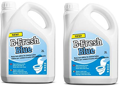 2 stycken - B-Fresh Blue Thetford flytande vätska med 2 liter - Eliminera dålig lukt - perfekt för bärbara toaletter och husbilar