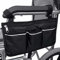 SINBLUE Tasche für Rollstuhl Armlehne Schwarz, Rollstuhltasche Seitlich für Elektrorollstuhl, Tasche für Rollstuhl Oxford Wasserdicht Klein (32.5 * 18 cm)