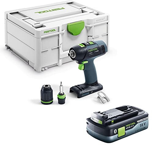 Festool Akku-Bohrschrauber T 18+3-Basic + Akkupack BP 18 Li 4,0 HPC-ASI 577051