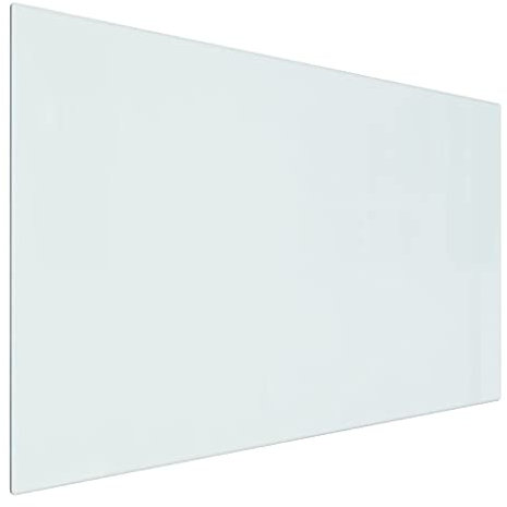 vidaXL Placa Resistente al Fuego contra Incendios Panel Protección contra Chispas Suelo Tablero Base de Vidrio para Chimenea Rectangular 80x50 cm