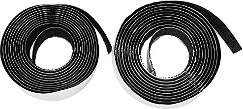 Qukaim Nastro biadesivo con velcro, nastro autoadesivo con velcro, accessori fai da te per finestre, 3,5 cm x 3,5 m, forte adesione, soluzione di fissaggio versatile