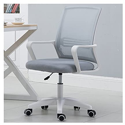 Home Office Drehstuhl mit Netzrücken, gepolsterter Sitz, verstellbare Armlehnen und 360° Drehgelenk