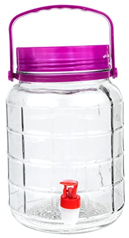 IMIKEYA Vaso Di Metriolo Di Vetro Vaso Di Fermentazione Cinese Vaso Di Tè Sole Bevanda Frigorifero Sigillato Vaso Di Metriolo Vassoio Di Fermentazione Cina Dispenser Di Latta