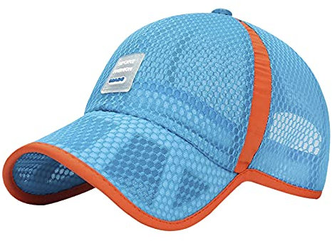 JIAHG Kinder Baseball Cap Schirmmütze Schnelltrocknend Mesh Kappe Jungen Baseballkappe Mädchen Baseballmütze Sport Cap UV-Schutz Sonnenhut Sommerhut