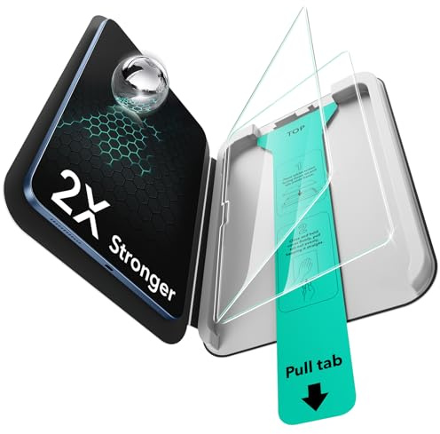 ESR 2 Pack Screen Protector for iPad A16 11th/10th Generation (11 Inch/10.9, 2025/2022), 9H Tempered Glass Film with UltraFit Tray, Apple Pencil Support, Scratch Resistant, HD Clarity, Bubble Free