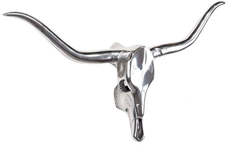 aubaho Bulle Wanddekoration Büffel Deko Geweih Alu Jagd Stier Figur 76cm