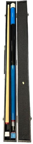 Winsport Billard Queue Kombi Starter-Set für Poolbillard inkl. Koffer, Kreide und Leder Aufrauer mit Trimmer