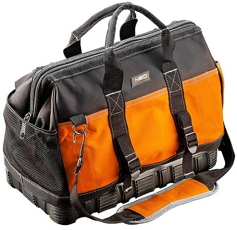 NEO TOOLS Tool Bag 40 x 22 x 33 cm Nylon 600D 8 Inner Pockets 14 External Pockets Waterproof Base Sturdy Handle and Strap