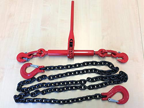 Cadena de Amarre de Clase 8, 2 Partes, 8 mm, 3,5 m, Fuerza de Amarre (LC): 40 kN (4000 Dan = 4,0to)