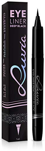 Eyeliner Wasserfest Schwarz, Luvia Eyeliner-Stift - Ultra Matt & Deep Black - Vegan & Cruelty-free