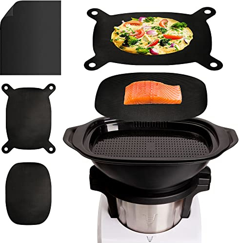 mixcover Reusable Baking Paper - Set of 3, Non-Stick, Heat Resistant up to 300°C, for Monsieur Cuisine Connect, Edition Plus and MCS Shelf - Baking Sheet Accessories