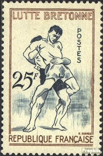 Prophila Collection Frankreich 1200 postfrisch ** MNH 1958 Traditionsspiele (Briefmarken für Sammler) Kampfsport (Boxen/Fechten/Ringen/Karate …)
