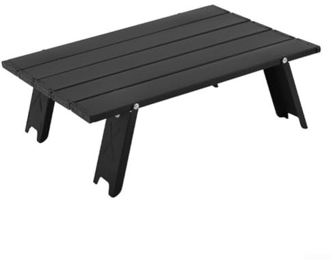 SPORTARC Table pliante d'extérieur, table de camping portable, table basse pour camping en plein air, pique-nique, 40 x 29 x 13,5 cm (noir), DY616647122M70I1E0WB3DPA48