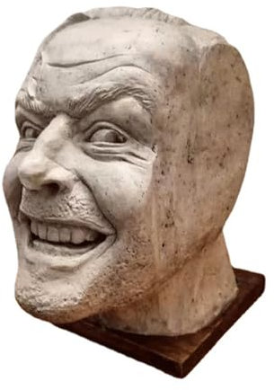 TSKIQQLQ Support de livre - Décoration brillante - Serre-livres Here's Johnny Desktop - Sculpture du serre-livres Shin-ing - Décoration amusante - Décoration de bureau