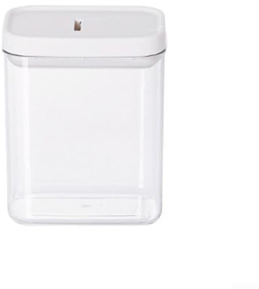 Lastdaytime Recipiente hermético para almacenamiento de alimentos, dispensador de granos de plástico transparente con tapa segura para arroz, harina, azúcar, frutos secos y aperitivos (800 ml)