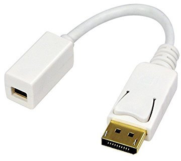 LogiLink CV0040 Adaptateur Mini DisplayPort vers DisplayPort Femelle/Mâle Blanc