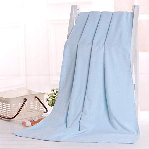 GBYJ Badetuch groß Badetücher Männer und Frauen gewickelte Truhen, um die Verdickung zu erhöhen Hotel große Handtücher Schönheitssalon Betttücher-Hellblau mittel dick_140x70cm Duschtücher NO.1896