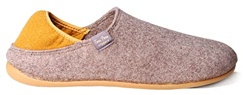 TONI PONS Zapatilla de casa para hombre hecha en fieltro reciclado - NEPAL-FR Taupe, 46 EU.