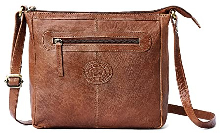 Woodland Leathers 100% Genuine Leather Women's Hobos & Shoulder Bags Designer Retro Vintage Style Slouch Bag And Multi Pocket Handbags For Women Cross-body Bags