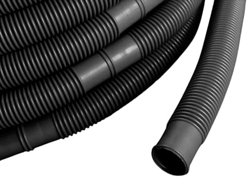 AquaOne Poolschlauch 32mm schwarz 1,5 Meter I Hochwertiger Pool Schlauch für Garten & Schwimmbad I Solarschlauch I Schwimmbadschlauch I Saugschlauch I Pumpenschlauch I Flexibel Wasserschlauch