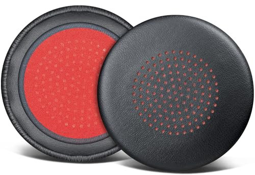 SOULWIT Replacement Earpads Cover for Plantronics Voyager Focus UC B825/1&2 UC, Voyager 4210/4220, Cushions Ear Pads Cover for Poly BlackWire 5200/C5200/5210/C5210/C5220/7225, Backbeat Sense-Black