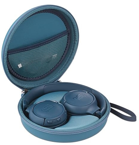 STUKCAZE Headphone Case for JBL Tune 510BT 520BT, Hard Portable Headphone Carrying Case, Over Ear Headphone Storage Protective Case (Blue)