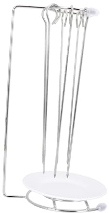 FONDOTIN Rastrelliera per Kebab da Barbecue Supporto Appendi Spiedini Resistente e Facile da per e Negozi Barbecue