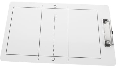 TOYANDONA Volleyball Taktikboard mit Multifunktionalem Klemmbrett Leichtes Abwischbares Coaching whiteboard für Volleyball Training und Spielanalyse Tragbares Sportzubehör für Trainer und