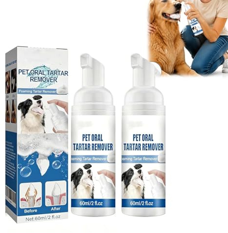 Removedor de sarro dental para mascotas, espray para eliminar sarro oral para mascotas, spray oral para limpieza de dientes de perros, espray de cuidado de espuma dental para mascotas, ambientador de