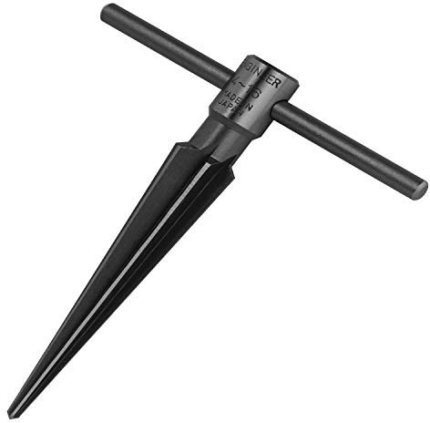ENGINEER tr-02 Metal Taper Hole Reamer (for 3mm-16mm Dia. Holes), high Carbon Steel. Made in Japan, Grey