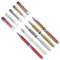 5 Stück Gelroller uni-ball® SIGNO UM 153, Schreibfarbe: Metallic Edition (metallic rot, silber, gold, bronze und weiß)