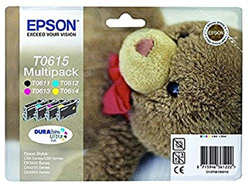 Epson C13T06154010 Original Tintenpatronen Pack of 1 Multi-Pack (Schwarz, Gelb, Magenta, Cyan) L