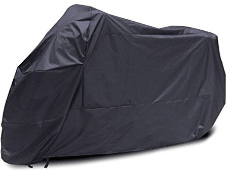logei®Funda para Moto Impermeable Cubierta para Motocicleta contra Suciedad Lluvia Viento Frío,Negro (XXXL：265 x 105 x 125cm)