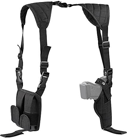 Shoulder Holster Xaegistac Airsoft Holsters General Vertical Gun Holster Adjustable for Most Kinds of Pistols (Black)