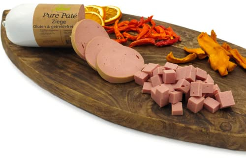 Paw Natural Salchicha para perros resistente a los cortes | sin gluten ni cereales | Cabra, 3 x 400 g