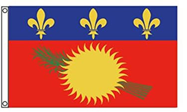 Stormflag Drapeau Guadeloupe 90x150cm Drapeau Guadeloupe alternatif 3x5ft Polyester 90g avec œillets et Double couture(rouge)