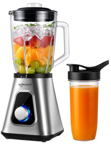 Safecourt Kitchen - Blender - Sportblender - 1000 Watt - To Go beker - Smoothie maker
