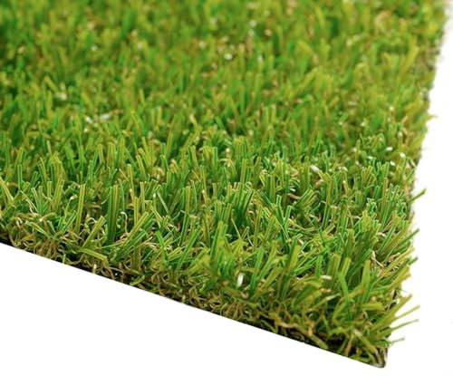 Cesped artificial terraza exterior California - rollo cesped artificial 1x1m 20mm de altura con alta densidad - calidad profesional - fácil instalación con buen drenaje