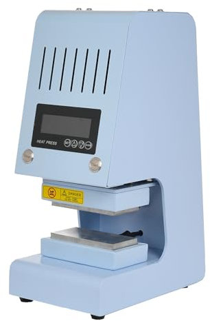 LetCart Hitzepressemaschine Multifunktionale Heißpressmaschine, Elektrische Hochdruck Prägemaschine Doppelheizplatte Hydraulische Heißpressplatten für PU-Leder, Kunststoffgranulat, Pflanzen und mehr