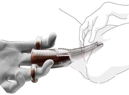 Funda de Dedo de Silicona para Parejas – Finger Sleeves con Textura para Estimulación del Clítoris y Juegos Preliminares Eróticos