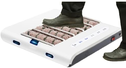 Machine à Nettoyer Les Semelles, cireuse de Chaussures Automatique, nettoyant Rechargeable et sans Eau avec Aspiration de 1000 PA, essuyage Rapide de 5 Secondes pour la Maison et Le Bureau
