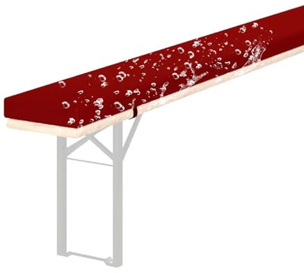 Genérico Cojines para Banco De Cerveza, 220 X 25 X 3 Cm Colchoneta Banco Jardin, con Desenfundable Lavable Y Fondo Antideslizante, para Mesa De Cerveza Y Carpa De Fiesta,E 20,220x25x3cm