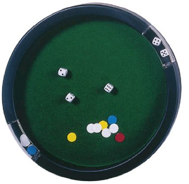 Kim play - 451380 - Jeux de société - Piste de jeu pour yams 45 cm avec des et jetons